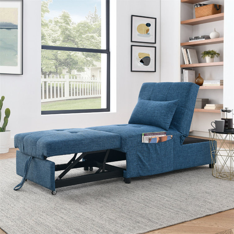 Convertible accent on sale chair bed